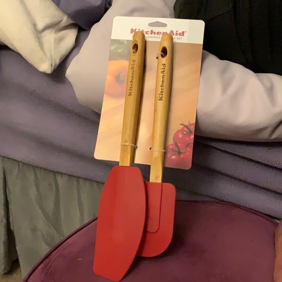 KITCHENAID 2pc Bamboo Handle Spatula Set - Picture 1 of 2